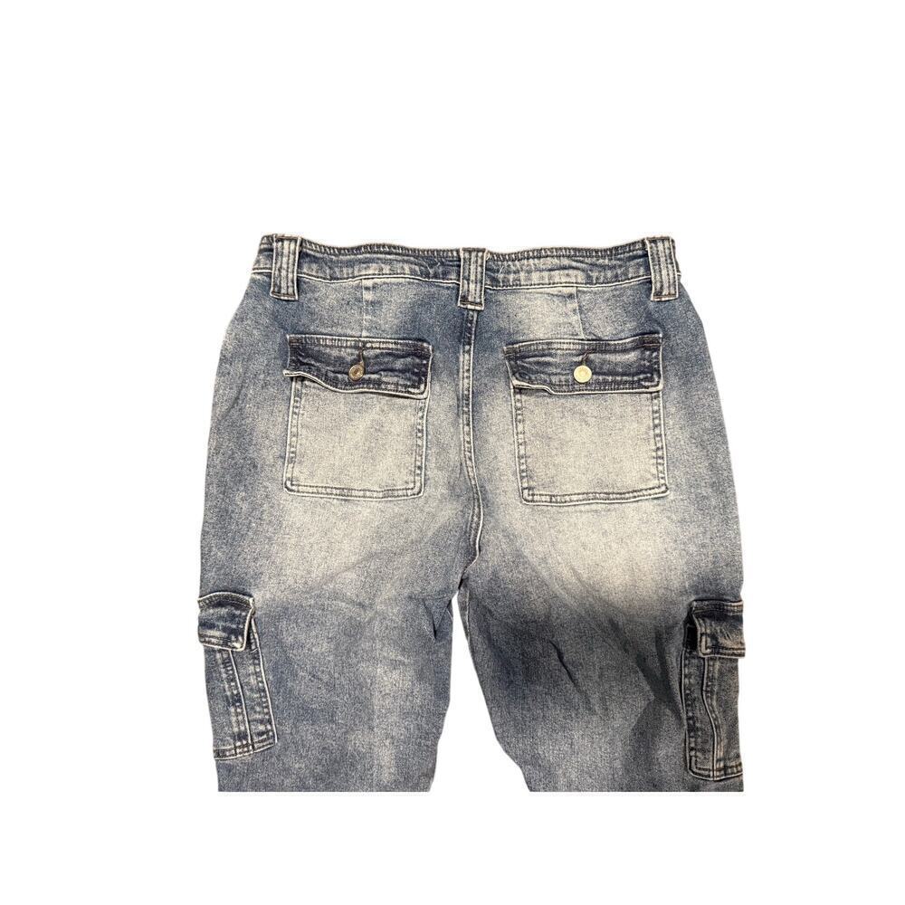 KanCan Avery Straight Leg High Rise Cargo Jeans size 11/29 - Picture 6 of 7